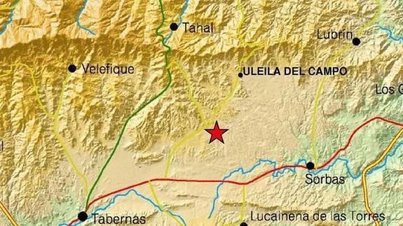 Un terremoto de 1,5 grados se deja sentir en Uleila del Campo