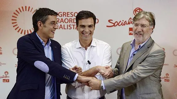 Pedro Sánchez y Pérez Tapias escogen Granada en el cierre de su campaña