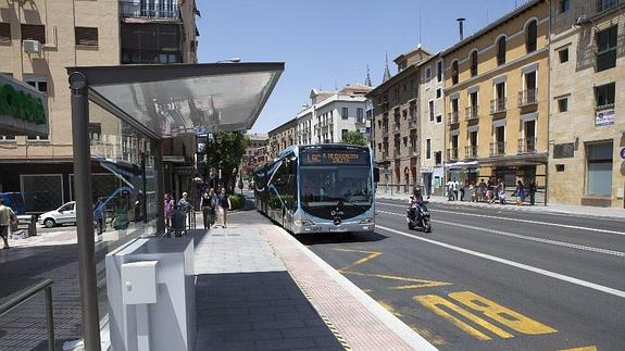 Espacio reservado para una de las máquinas expendedoras. 