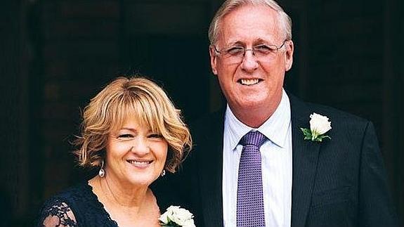 George Burrows y su mujer Irene 