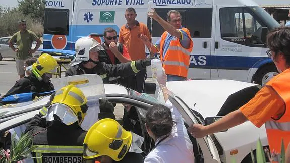 Imagen del accidente. 