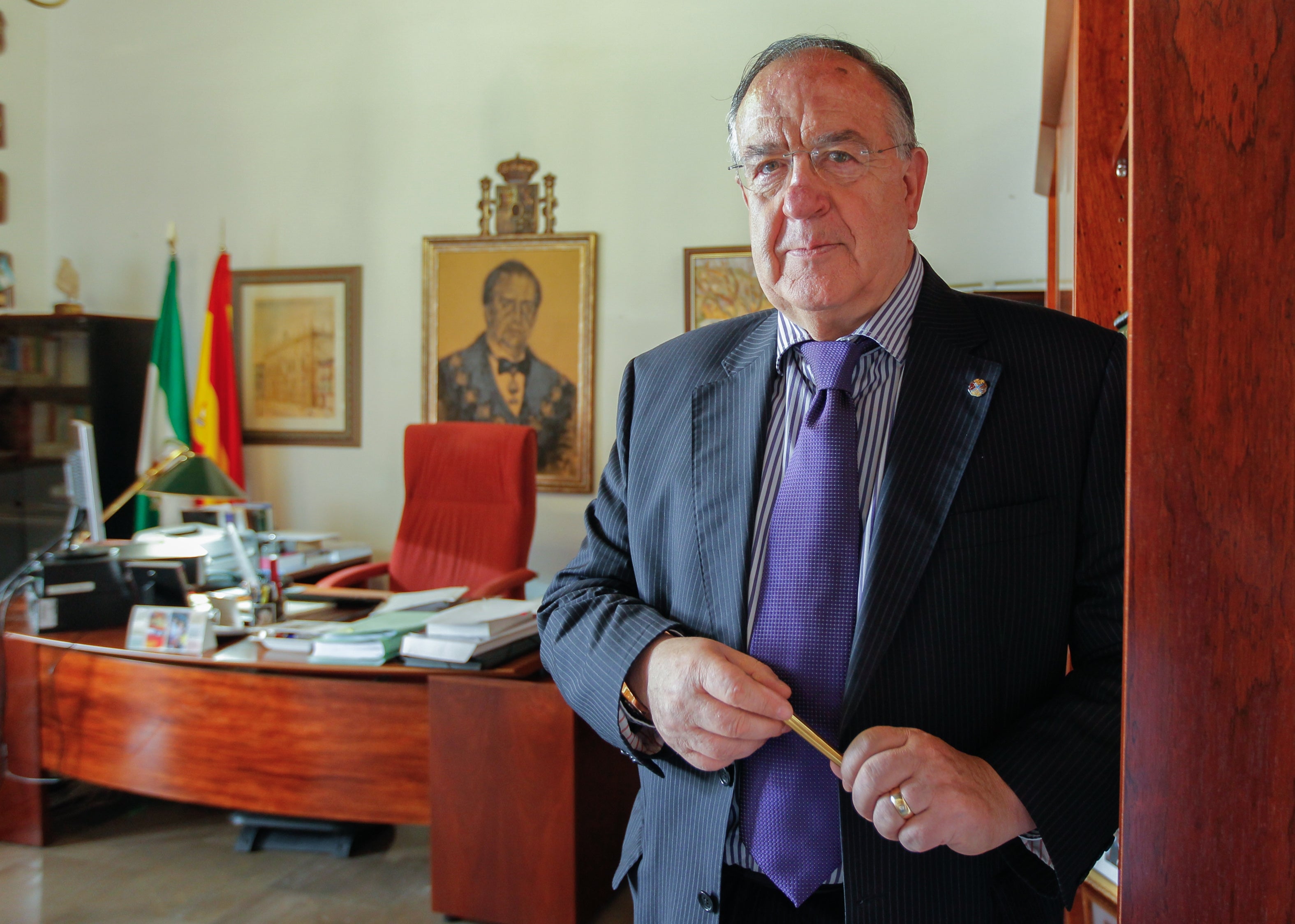 Guillermo Sena, fotografiado en su despacho de la Fiscalía del Tribunal Superior de Justicia de Andalucía.