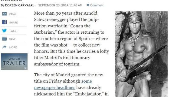 La Almería de Schwarzenegger, en el New York Times