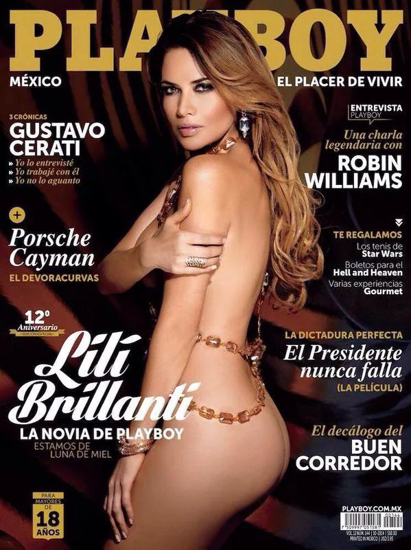 Erótica: Lilí Brillanti se desnuda en Playboy (foto)