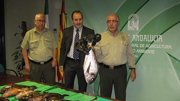 Medio Ambiente requisa en Los Escullos 20 kilos de pescado a un furtivo