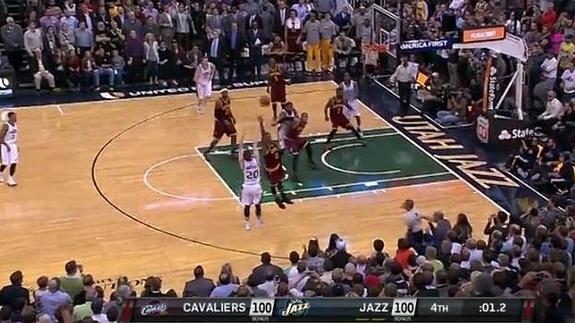 Gordon Hayward: su buzzer beater para la victoria de Utah Jazz ante los Cavs de Lebron James