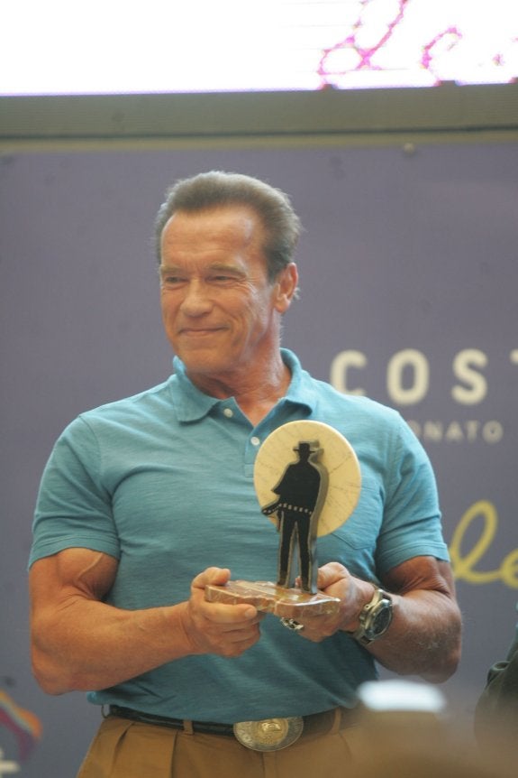 El actor Arnold Schwarzenegger, último homenajeado.