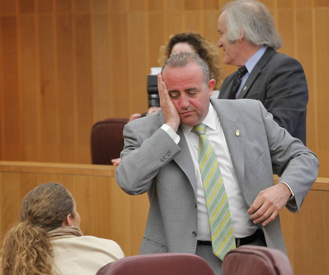 Francisco Javier Maldonado, durante un pleno de la Diputación de Granada.