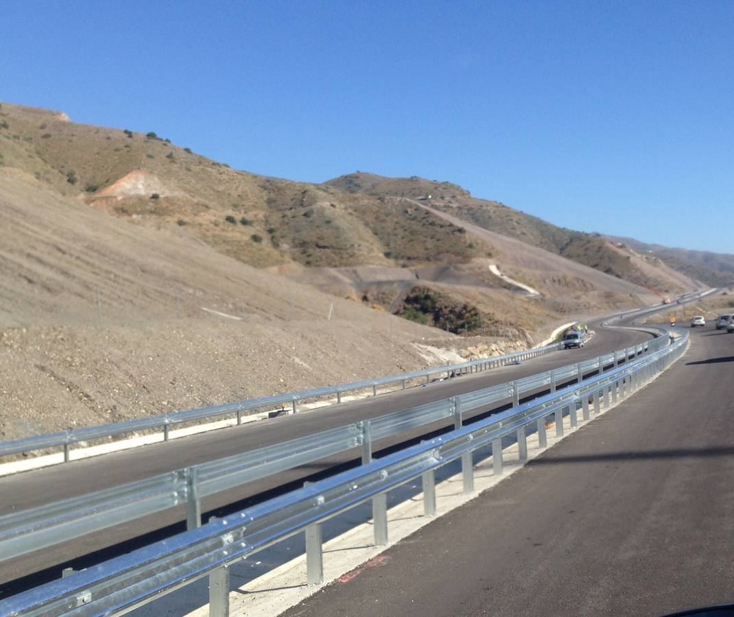 El nuevo tramo de autovía Polopos-Albuñol. 