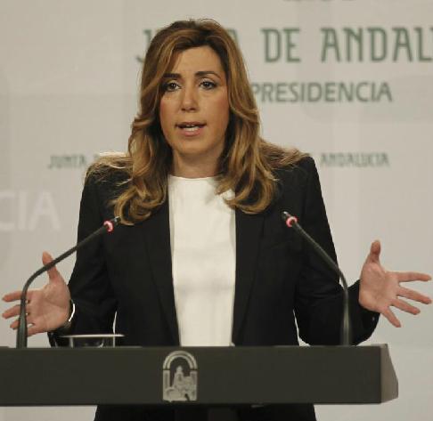 La presidenta andaluza tras la reunión del Consejo de Gobierno 