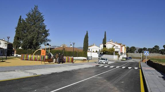 La zona inaugurada este viernes en El Chaparral. 