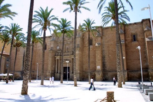 La plaza de la Catedral, desde donde se emitirán las campanadas.