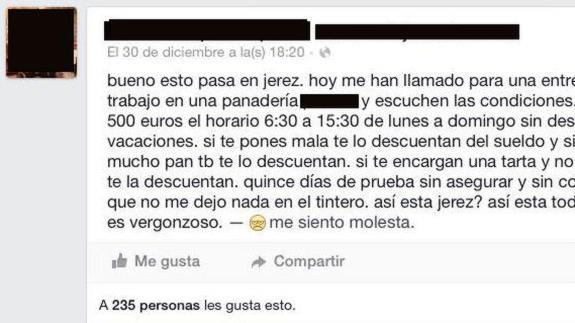Una joven denuncia que trabaja de lunes a domingo, 9 horas al día y sin vacaciones por 500 euros al mes