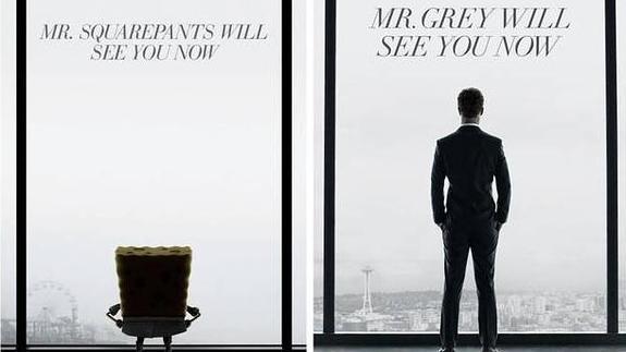 Niños "traumatizados" al proyectar 50 Sombras de Grey al lado de Bob Esponja en un autocine