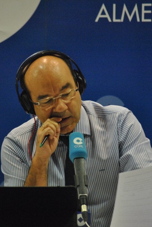 Expósito, durante el directo de 'La Mañana' desde el Museo de la Guitarra de Almería. 