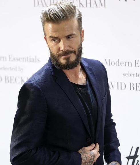 El ex futbolista inglés David Beckham en Madrid. 