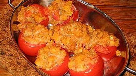 Tomates rellenos de calabaz. 