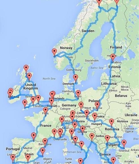 Incluyen a Granada en la "imprescindible" ruta europea en coche de Google Maps