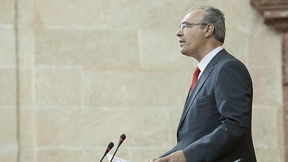Juan Pablo Durán, durante su discurso como presidente de la Cámara 