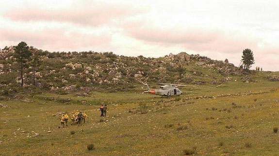 El Ejército del Aire realiza un simulacro de accidente aéreo en Beas de Segura