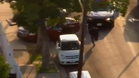 Espectacular persecución policial por las calles de Los Angeles