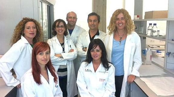 Parte del grupo de investigación de Juan Antonio Marchal 