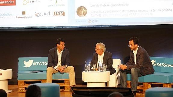 Moreno y Hernando charlan con Jáuregui 