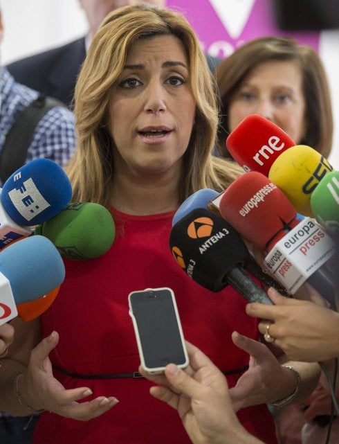 Susana Díaz, presidenta de la Junta, ayer en Sevilla.