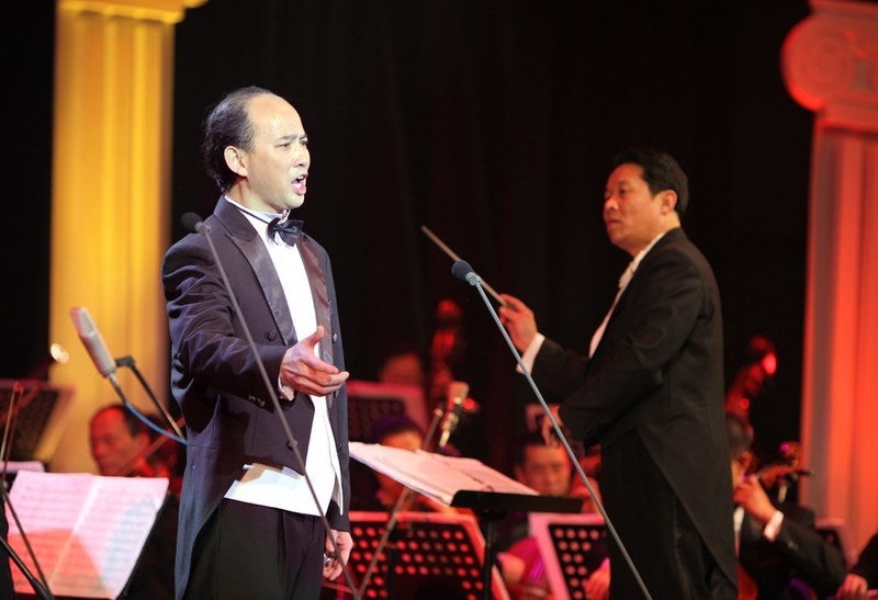 La Joven Orquesta de Shangai. durante una actuación.