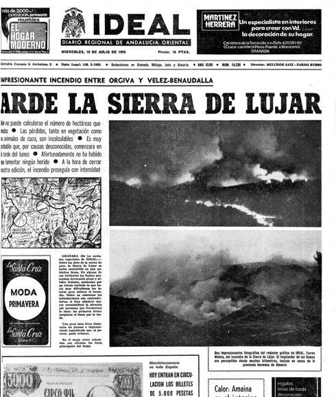 Una Sierra devastada por el fuego en el 78