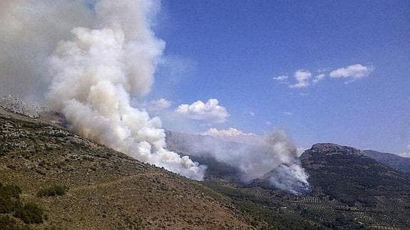 El Infoca da por extinguido el incendio forestal declarado en Torres