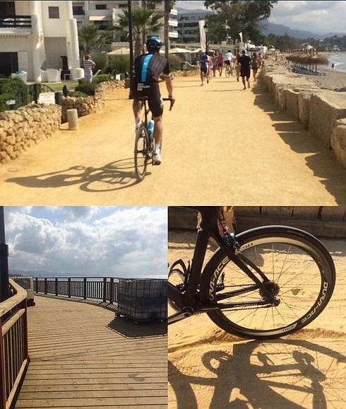 Imágenes publicadas por Froome en su cuenta de Twitter 