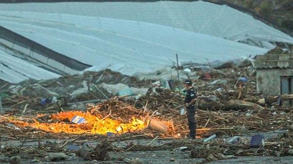 Un particular divisó por la tarde el brazo del segundo fallecido en la zona del Paraje del Pago.