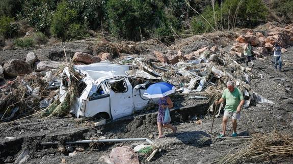 Los efectos de la tormenta fueron devastadores. 
