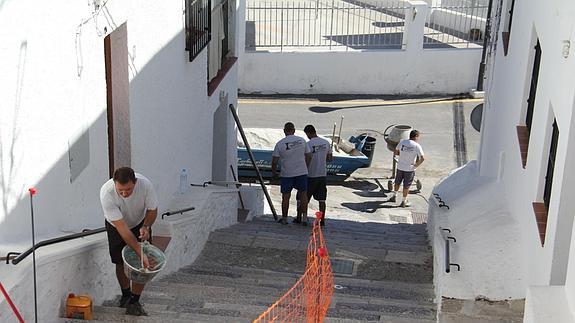 El inicio de las obras. 