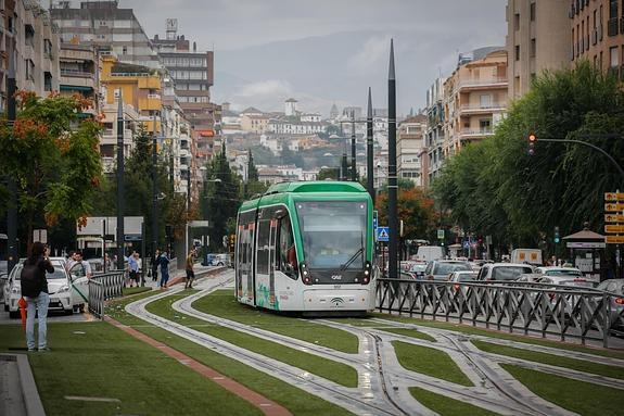 Los vagones del metro, durante una prueba a comienzos de octubre.