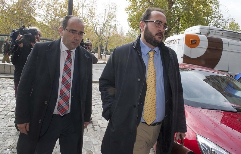 Los abogados Javier Muriel y Eduardo Muriel, defensores de los acusados en el caso 