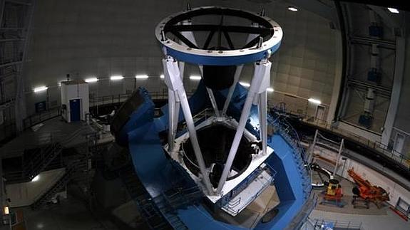 El telescopio de 3,5 metros del Observatorio de Calar Alto, donde operará el instrumento CARMENES. 