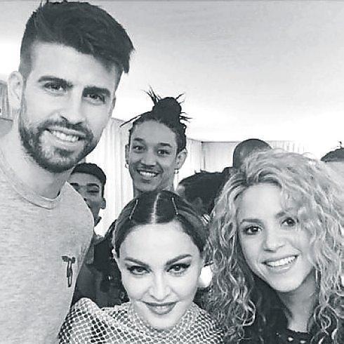 Shakira y Piqué, fans de Madonna en Barcelona