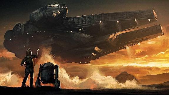 CPO, R2D2 y El Halcón Milenario