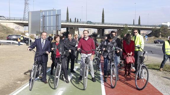 Abierta una red ciclista de 5,5 kilómetros para conectar la Vega con la capital
