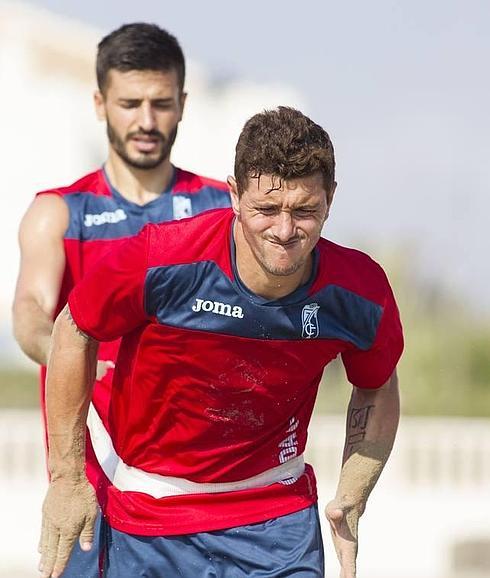 Piti, en un entrenamiento. 