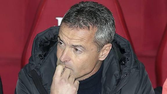 El entrenador del Getafe, Fran Escribá 