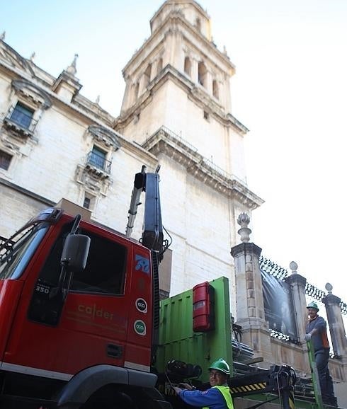 Trabajos previos a la reparación de la cubierta 