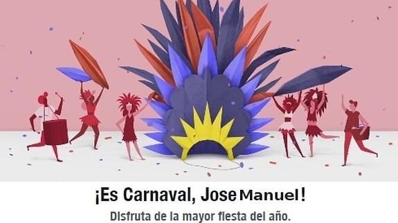 ¿Has recibido tu felicitación de carnaval de Facebook?