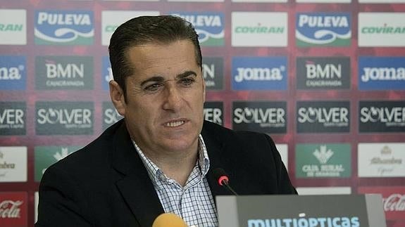 Sandoval, en la rueda de prensa. 