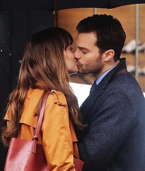 Jamie Dornan y Dakota Johnson en el rodaje de '50 Sombras Más Oscuras'