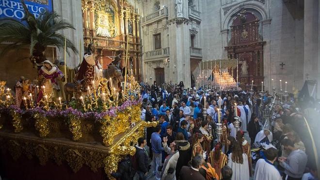 La Borriquilla en su templo.