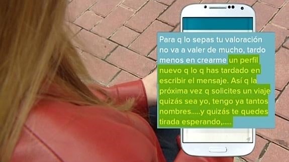 Acosada por un mal comentario en una famosa web para compartir coche