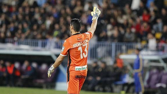 El guardameta del Granada CF, Andrés Fernández. 